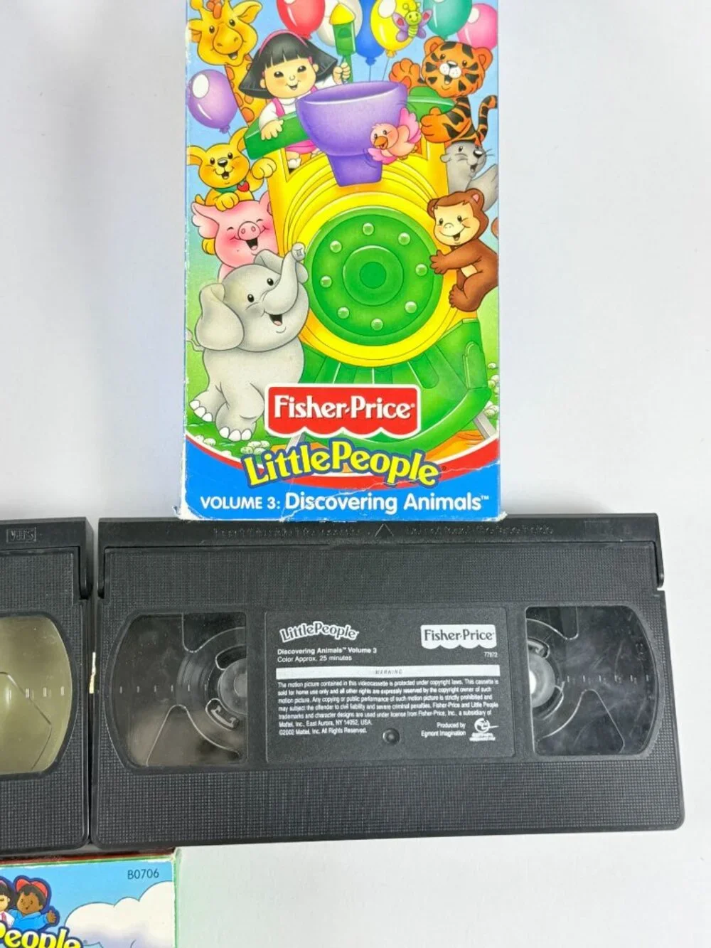 Vintage 2000's Fisher Price lot of 5 Little People VHS Educational Kids